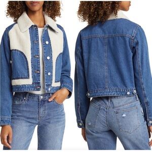 Blank NYC Jean Jacket Sherpa Lining